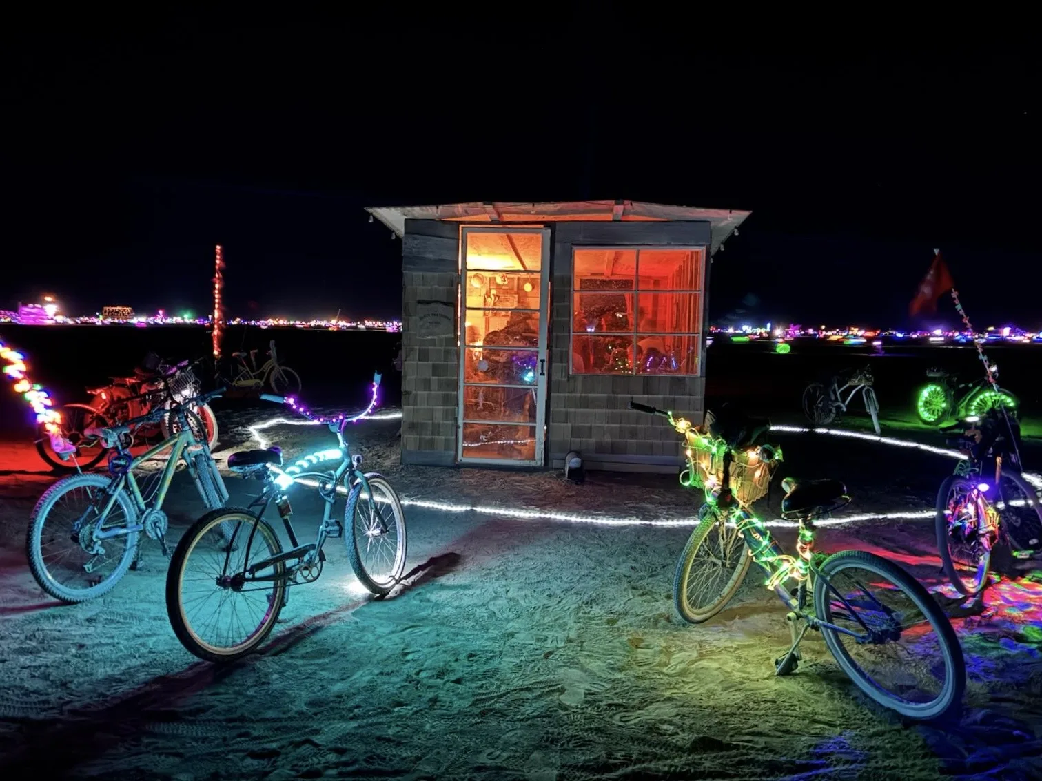 Dusty Trattoria at night.